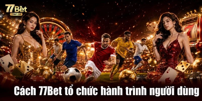 Cách 77Bet tổ chức hành trình người dùng